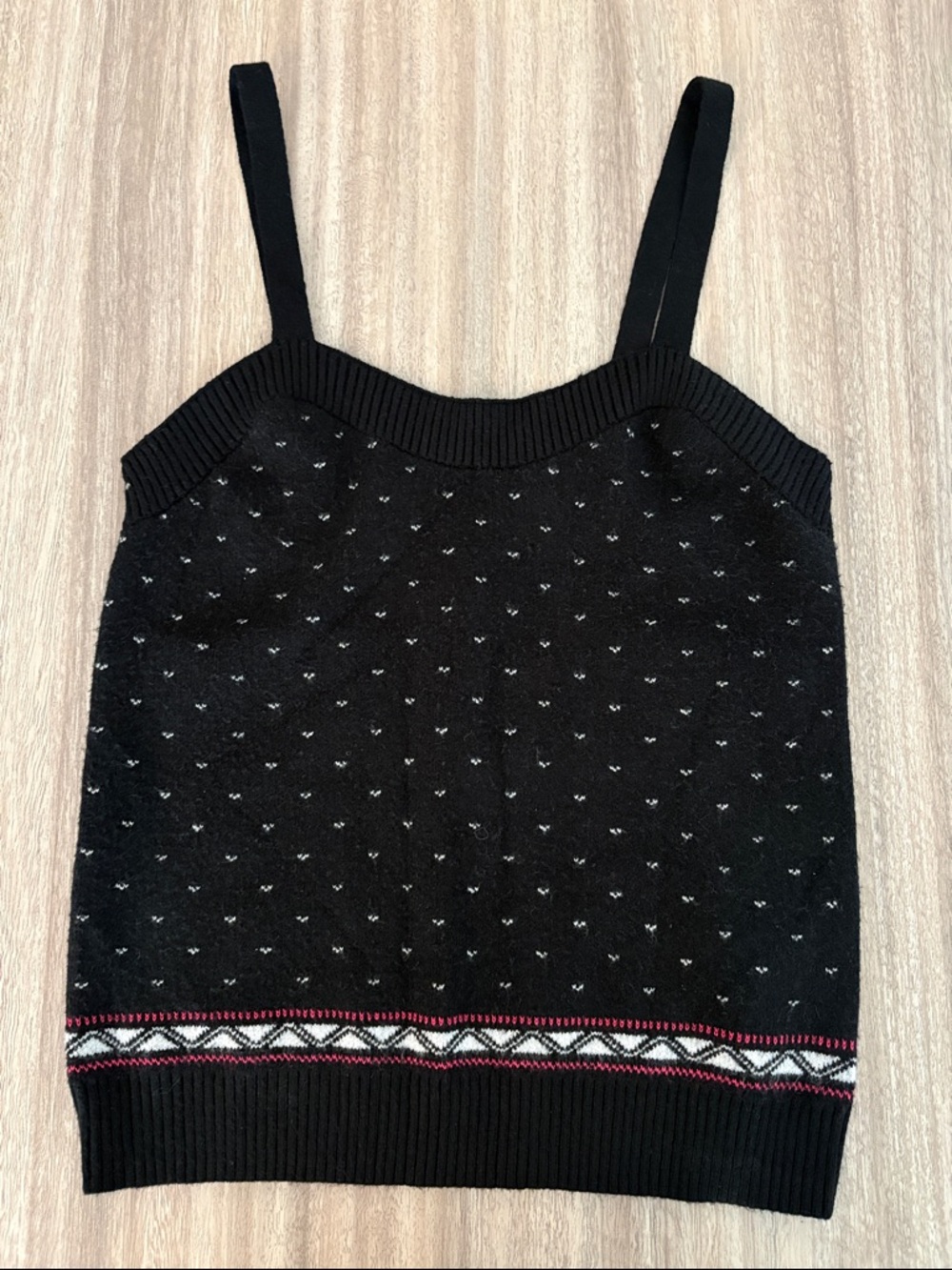 Maeve by Anthropologie Abstract Fair Isle Sleeveless Sweater Tank Top Size Small